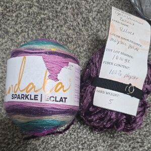 Mandala Sparkle Yarn & Yarn Spirations